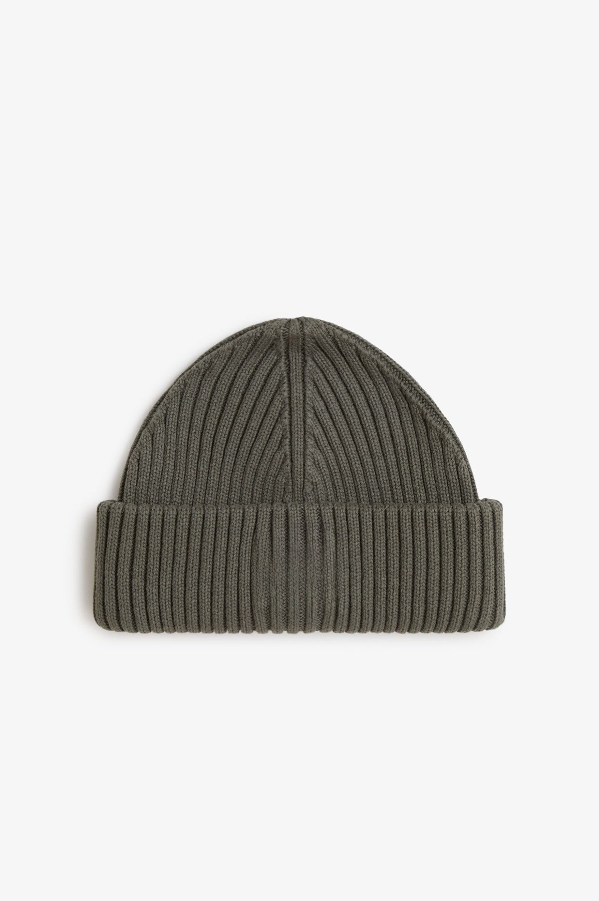 Utility Rib Cotton Beanie - Field Green