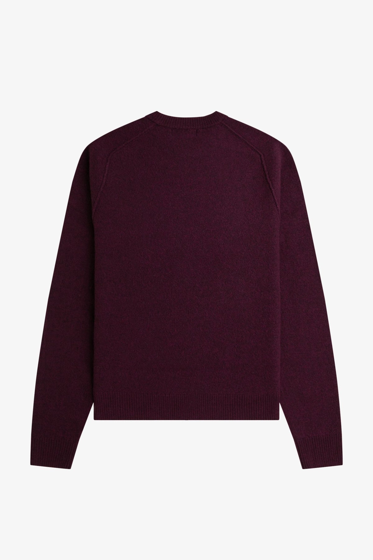 Saddle Sleeve Wool Jumper - Oxblood Marl
