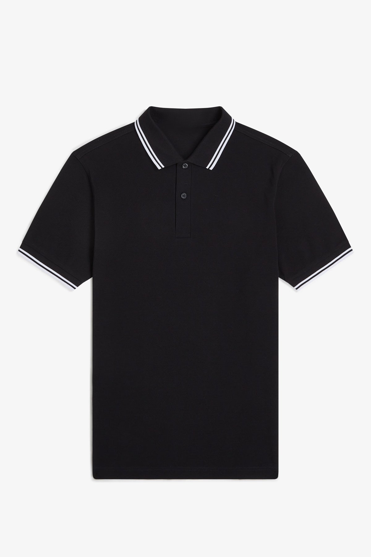 Adaptive Polo Shirt - Black / White / White