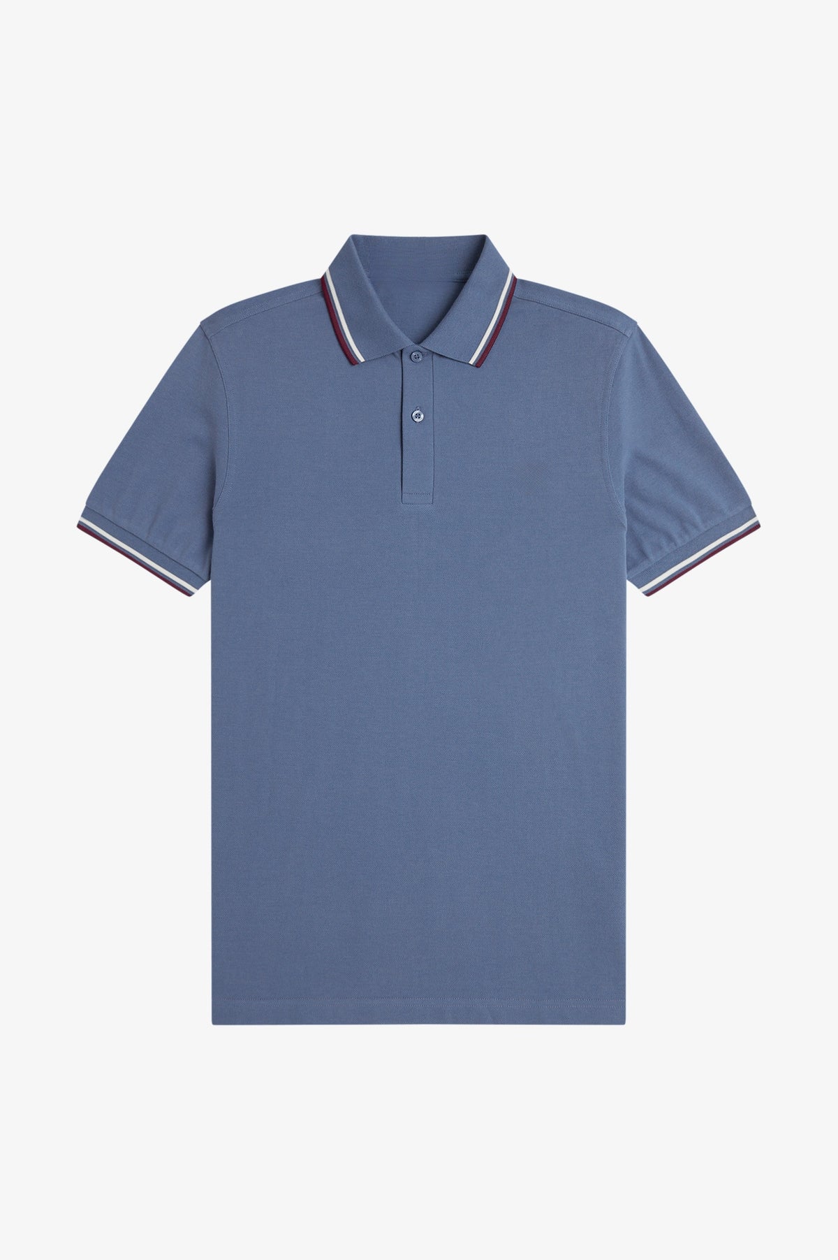 Contrast Collar Polo Shirt A100 - Ace Blue / Slate / Plum