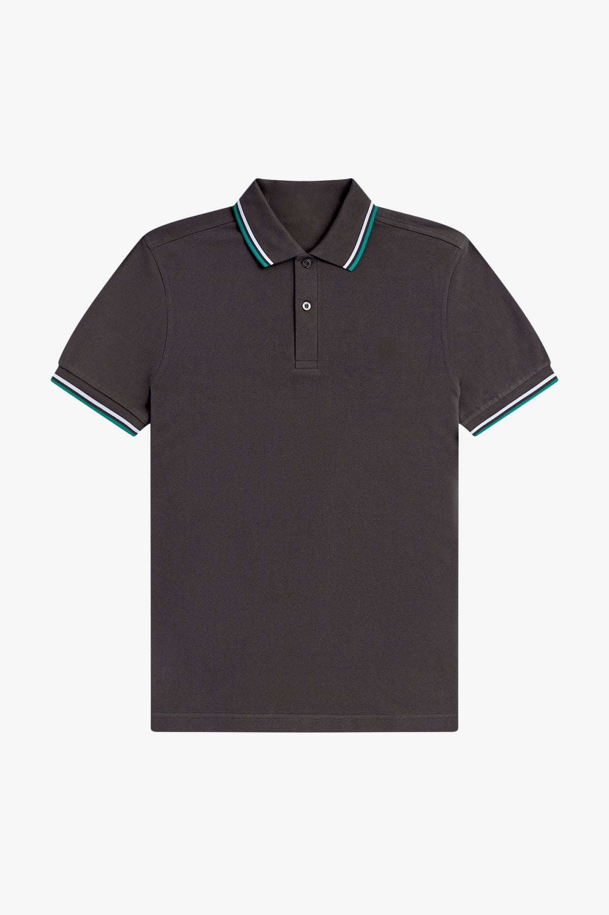 Contrast Collar Polo Shirt A100 - Anchor Grey / Light Ice / Sport Green