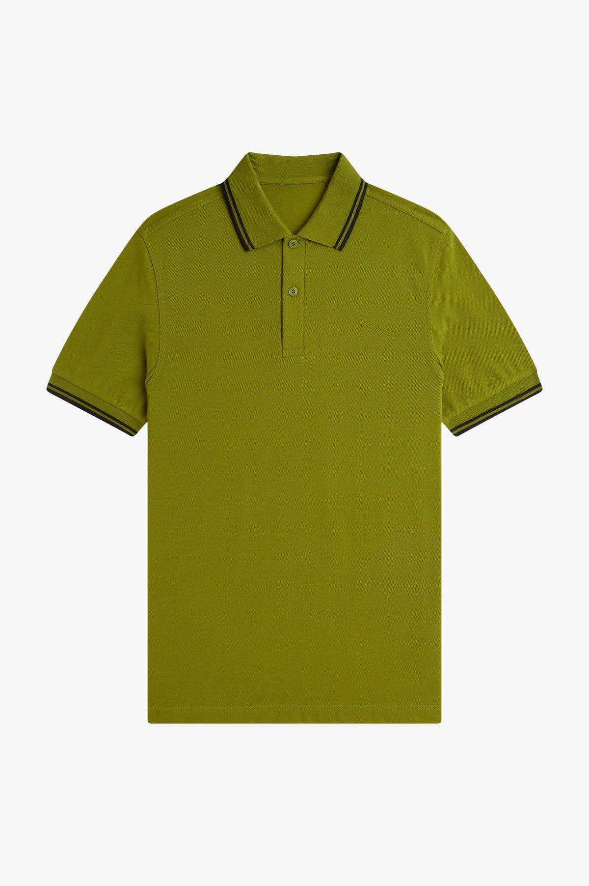 Contrast Collar Polo Shirt A100 - Apple / Black / Black
