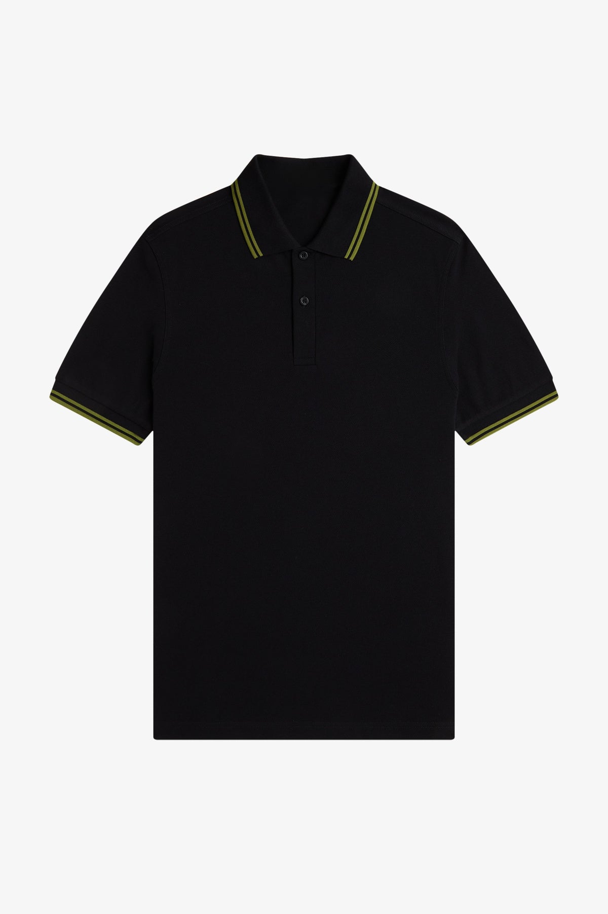 Contrast Collar Polo Shirt A100 - Black / Apple / Apple