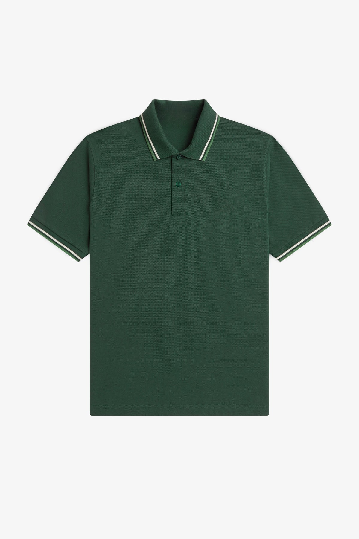Heritage Contrast Collar Polo Shirt B100 - Grassroots / Tramline White / Ace Green