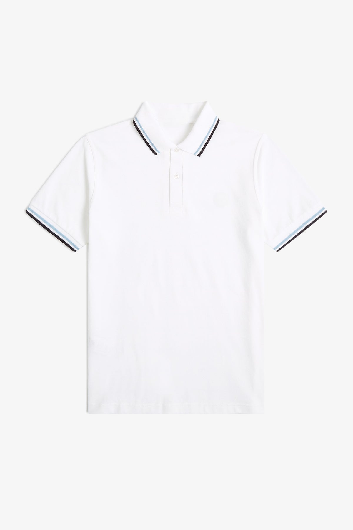 Heritage Contrast Collar Polo Shirt B100 - White / Ice / Navy