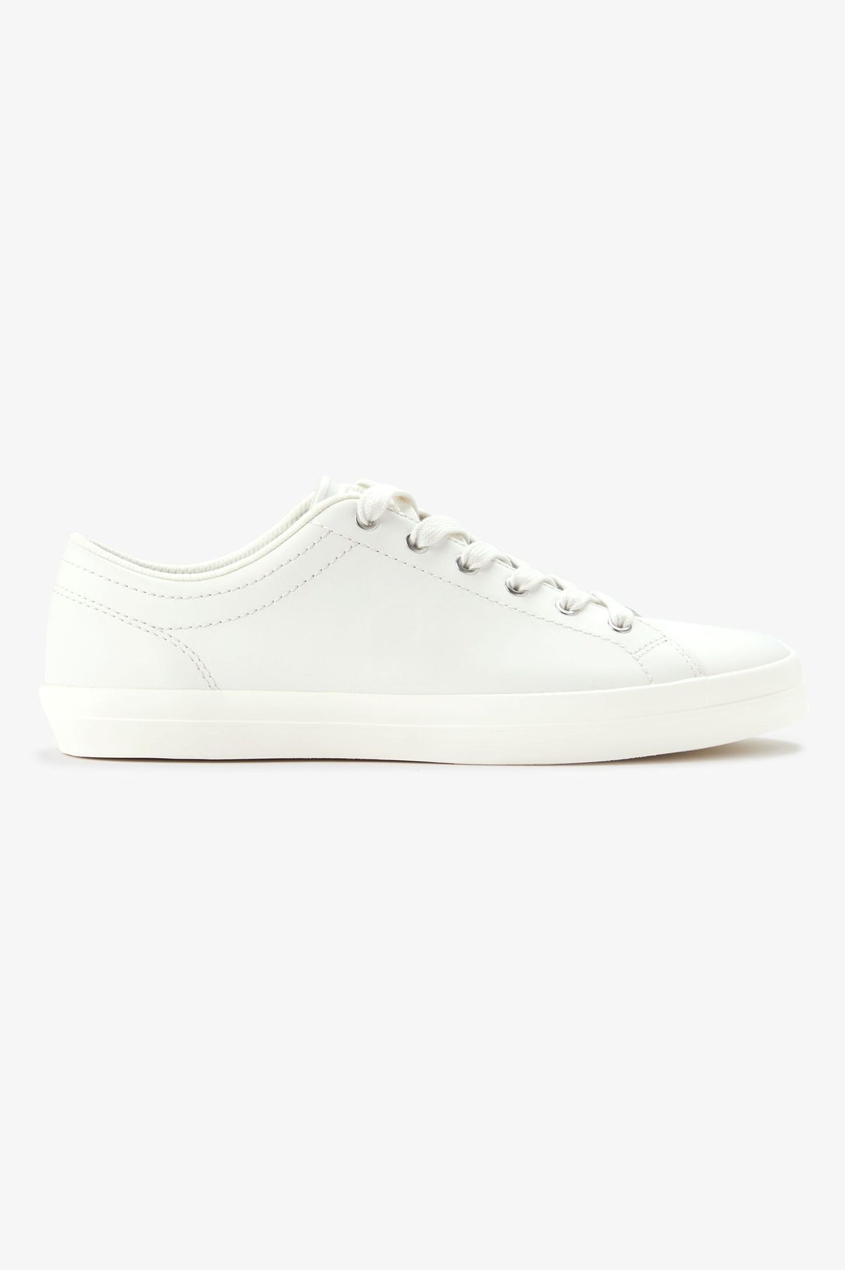 Low-Top Leather Sneaker - Snow White