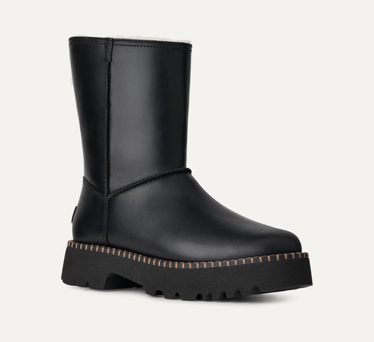 Women's Uptowner Short Boot - Black Leather