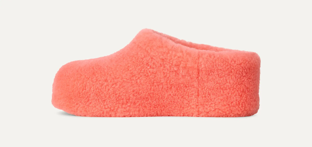 Women's Enwrap Fluffed Clog - Orange Gerbera