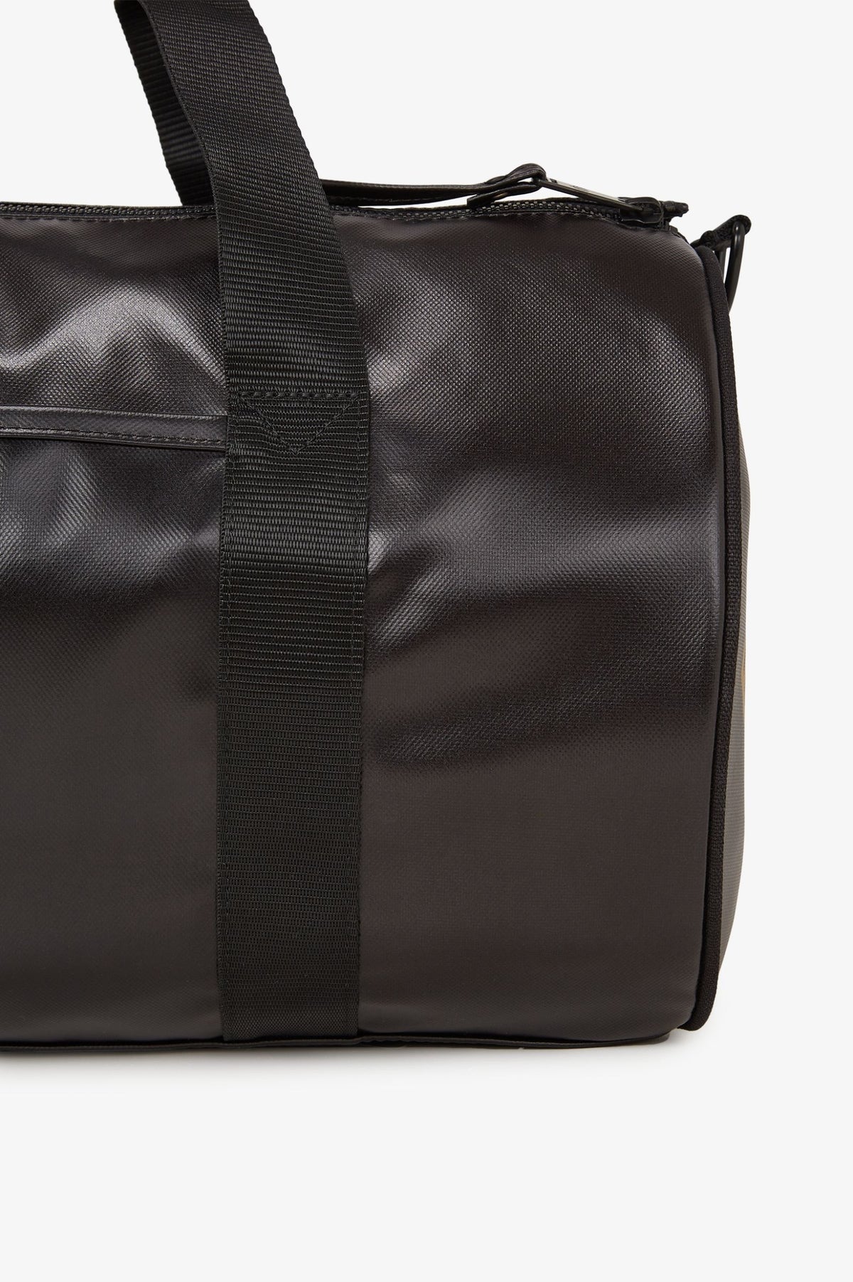 Coated Barrel Duffel - Black / Gold