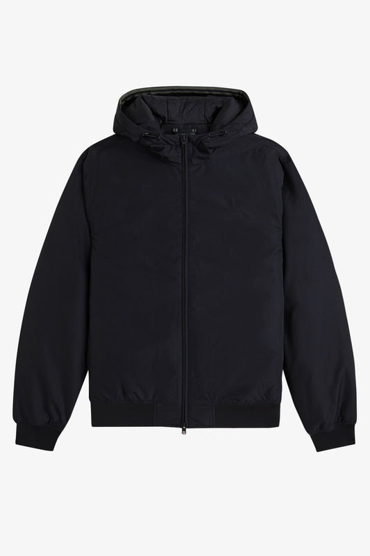 Padded Hooded Jacket - Black