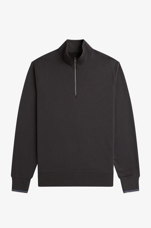 Cotton Half-Zip Sweat - Anchor Grey / Ace Blue / Slate
