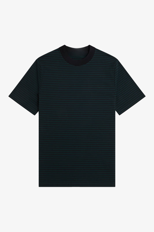 Pinstripe Heavy Cotton Tee - Black