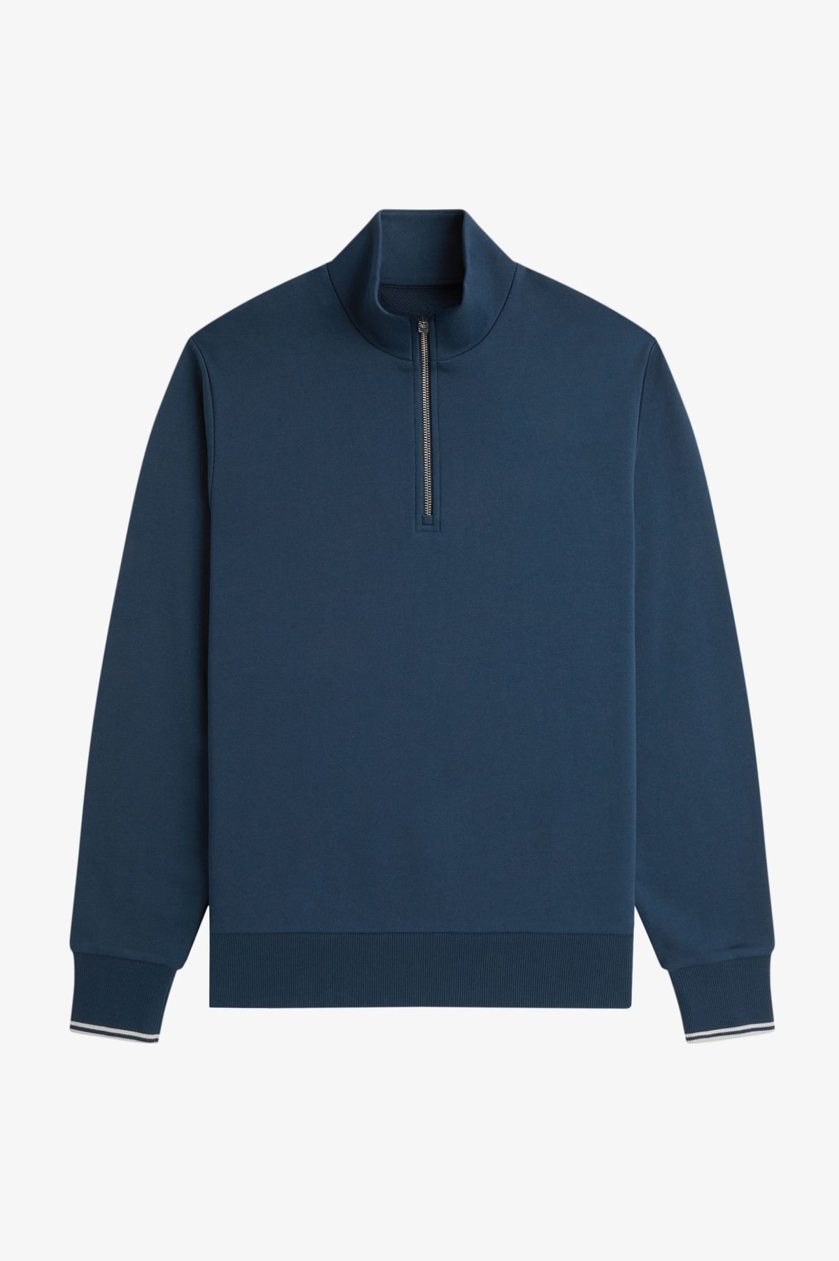 Cotton Half-Zip Sweat - Mod Blue / Slate / Slate