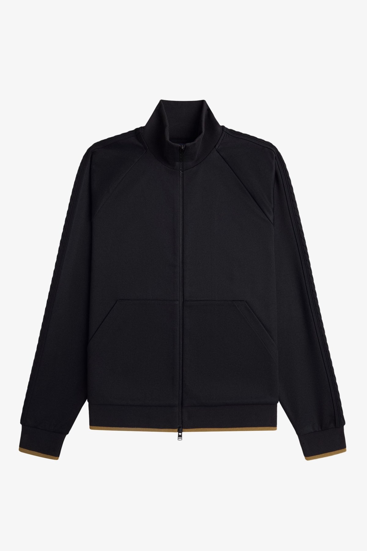 Cable Trim Track Jacket - Black