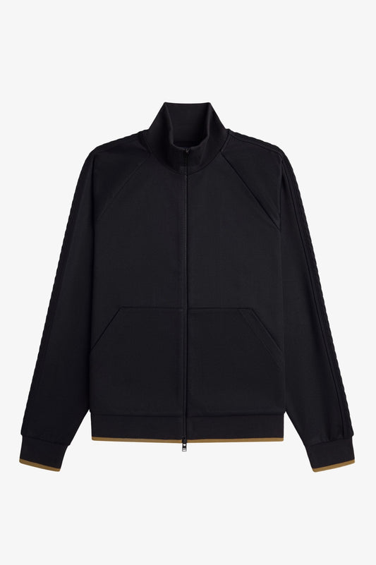 Cable Trim Track Jacket - Black