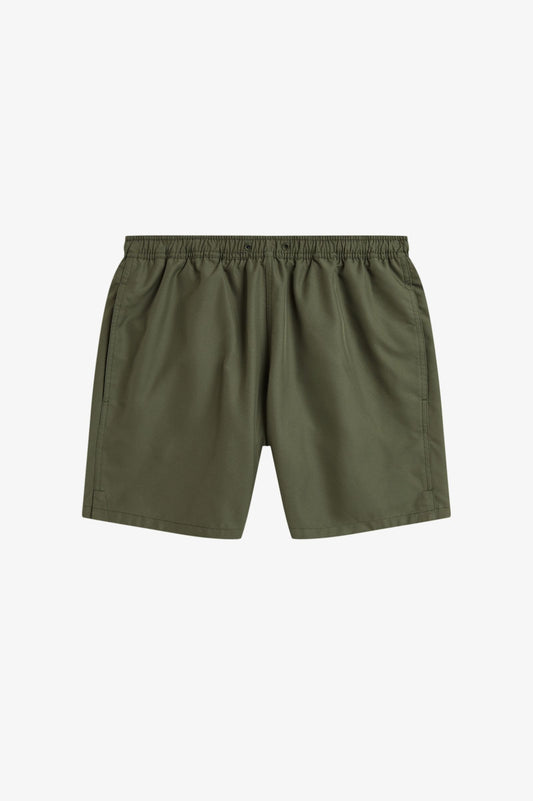 Textured Swim Shorts - Forest Green