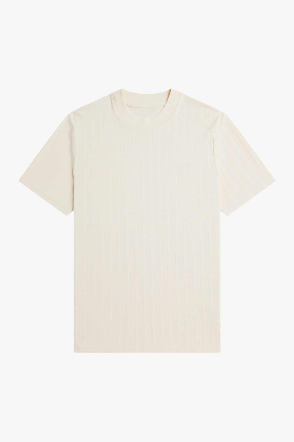 Tonal Stripe Piqué Tee - Ecru