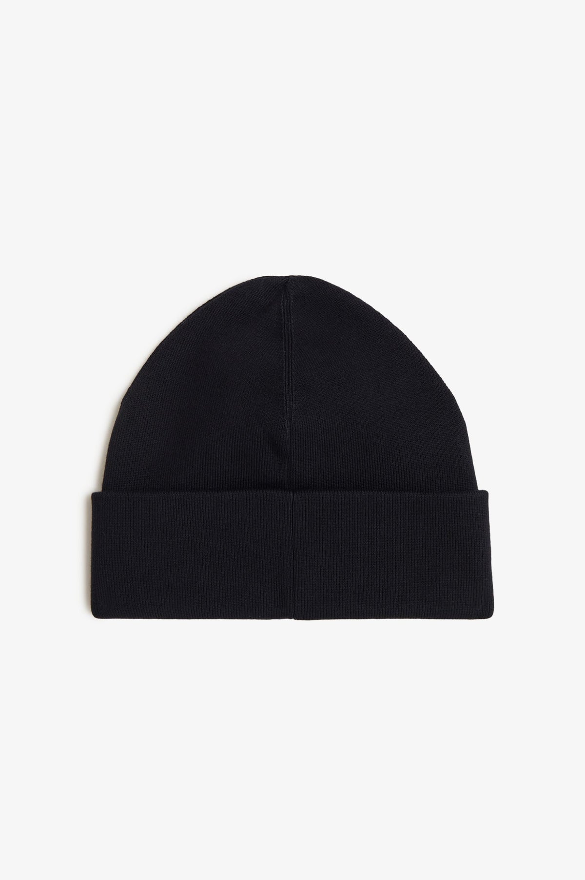 Double Layer Cotton Beanie - Black / Forest Green