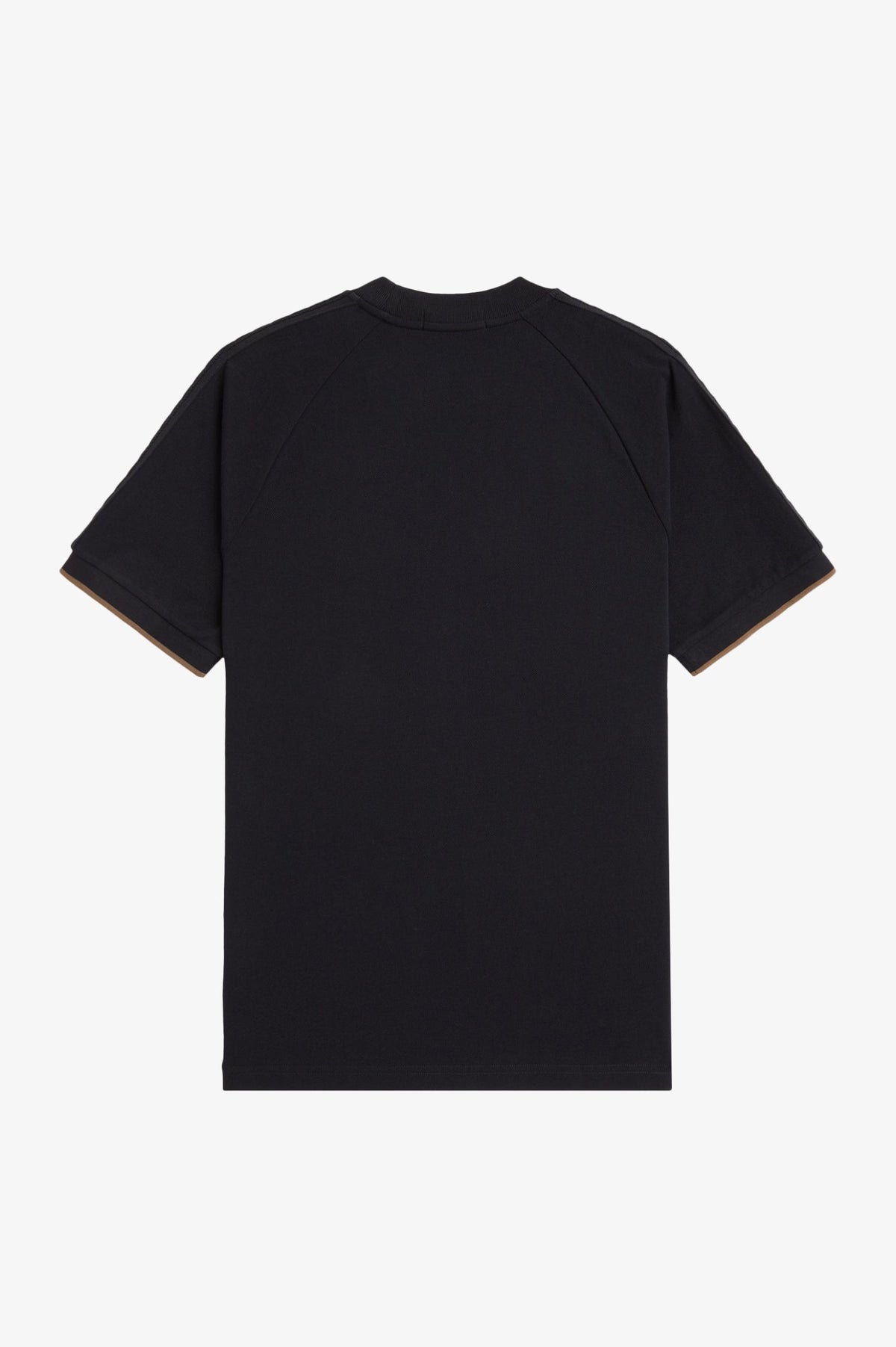 Cable Trim Textured Tee - Black