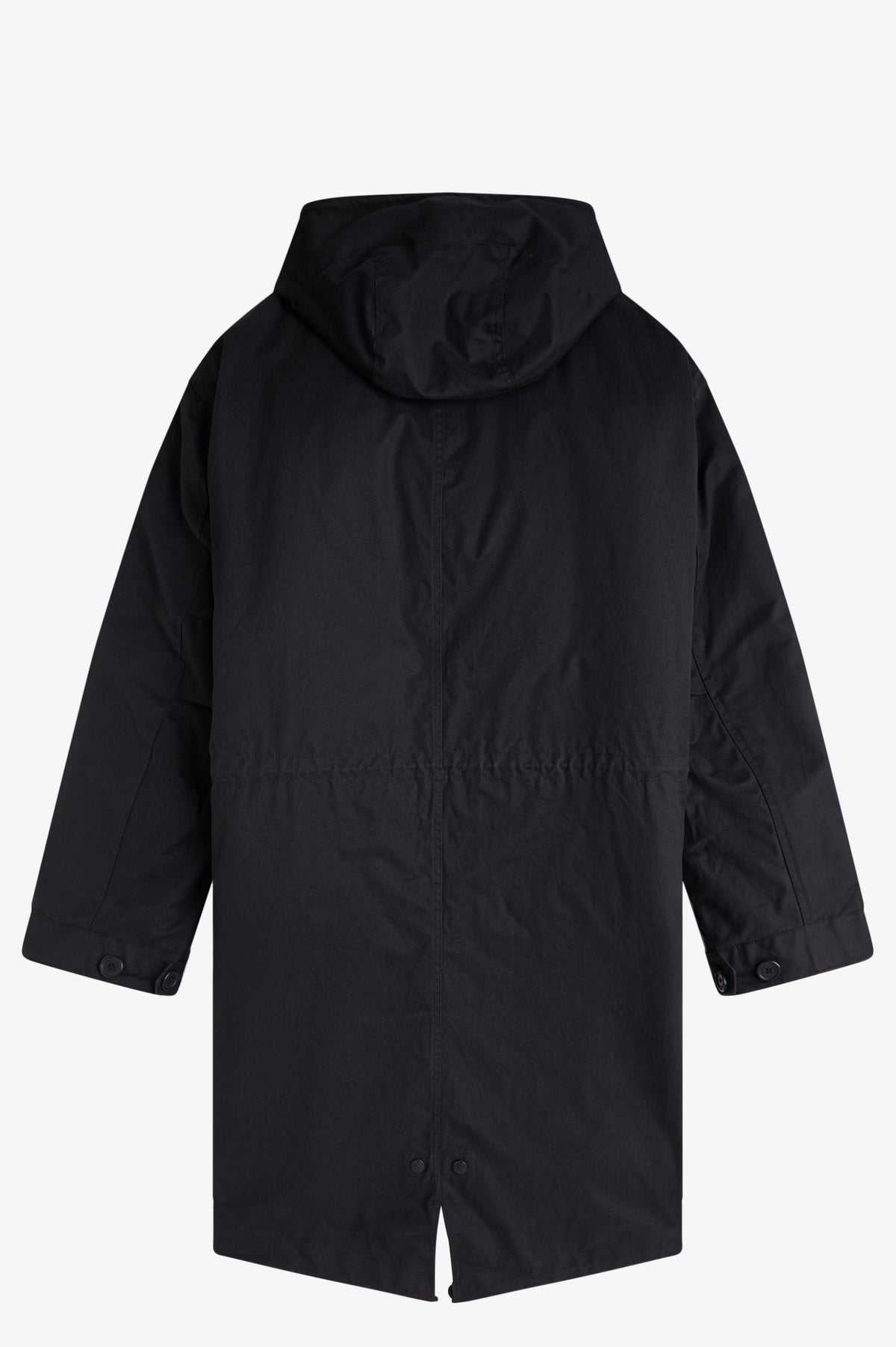 Oversized Hooded Parka - Black