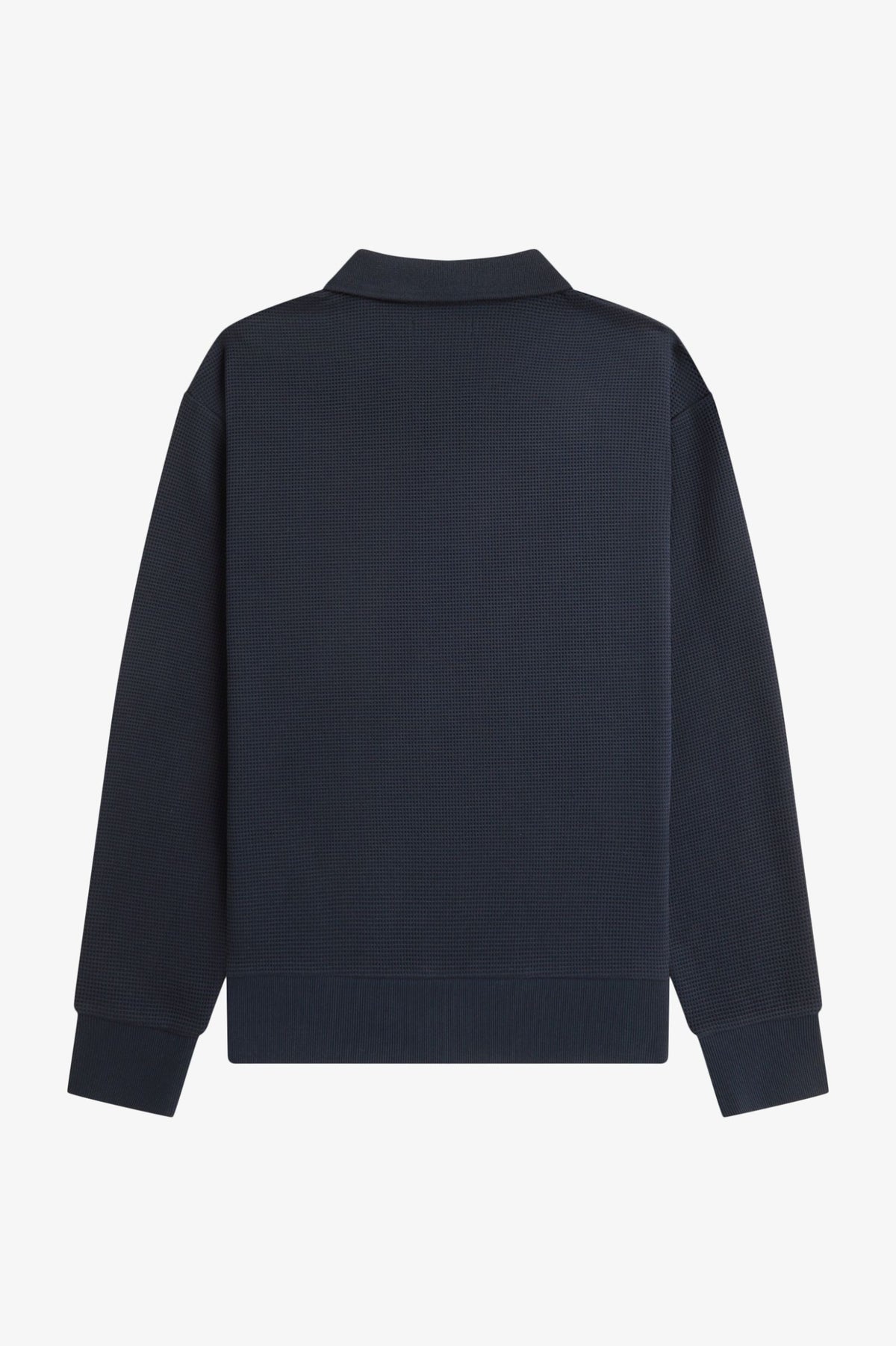 Waffle Knit Sweatshirt - Navy