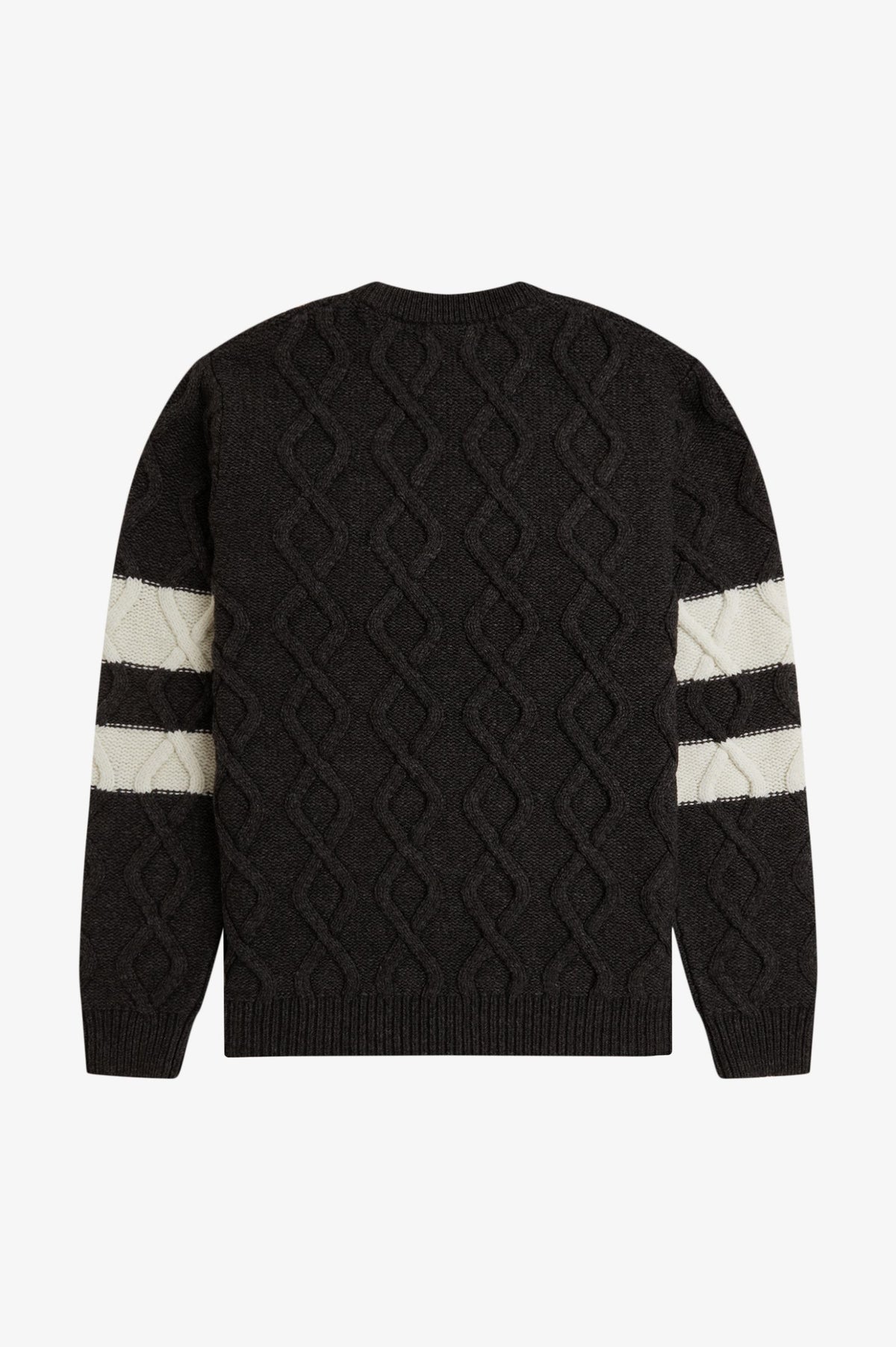 Chunky Cable Knit Jumper - Charcoal Marl