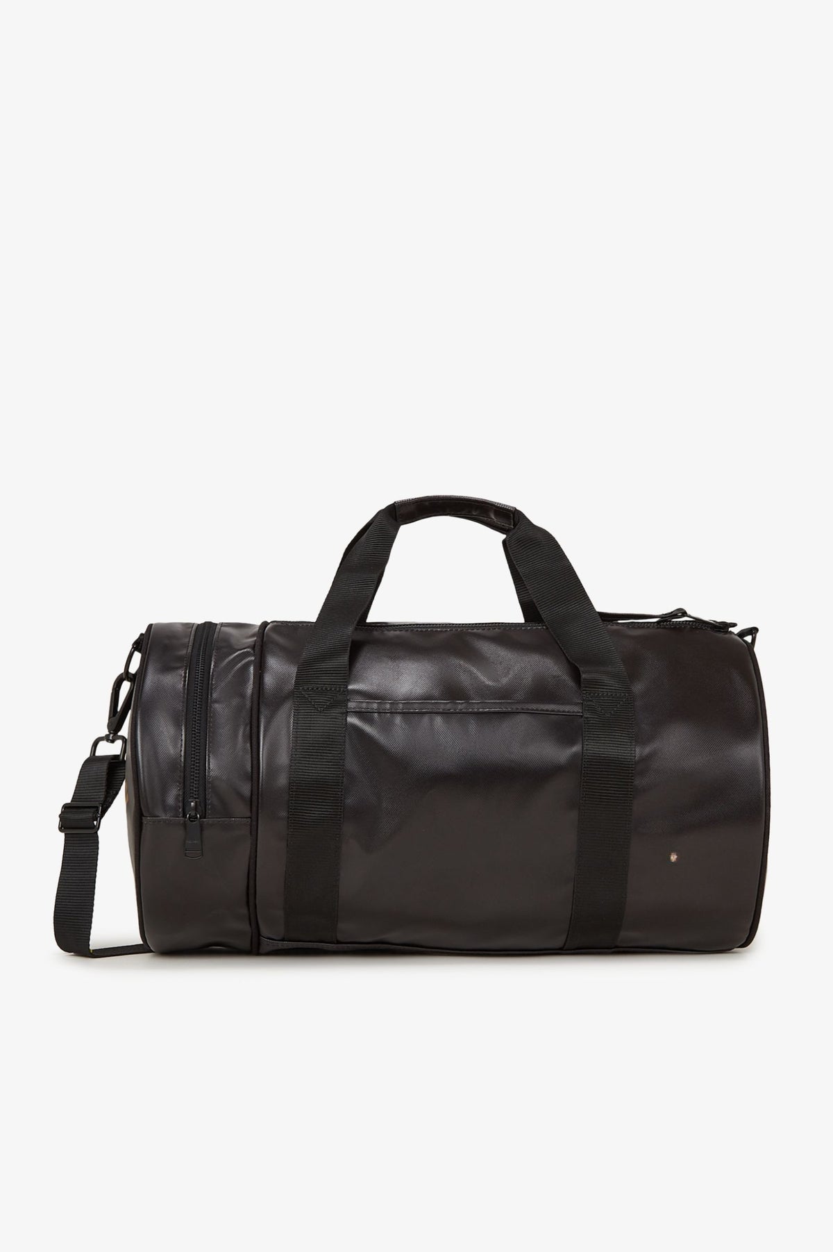 Coated Barrel Duffel - Black / Gold