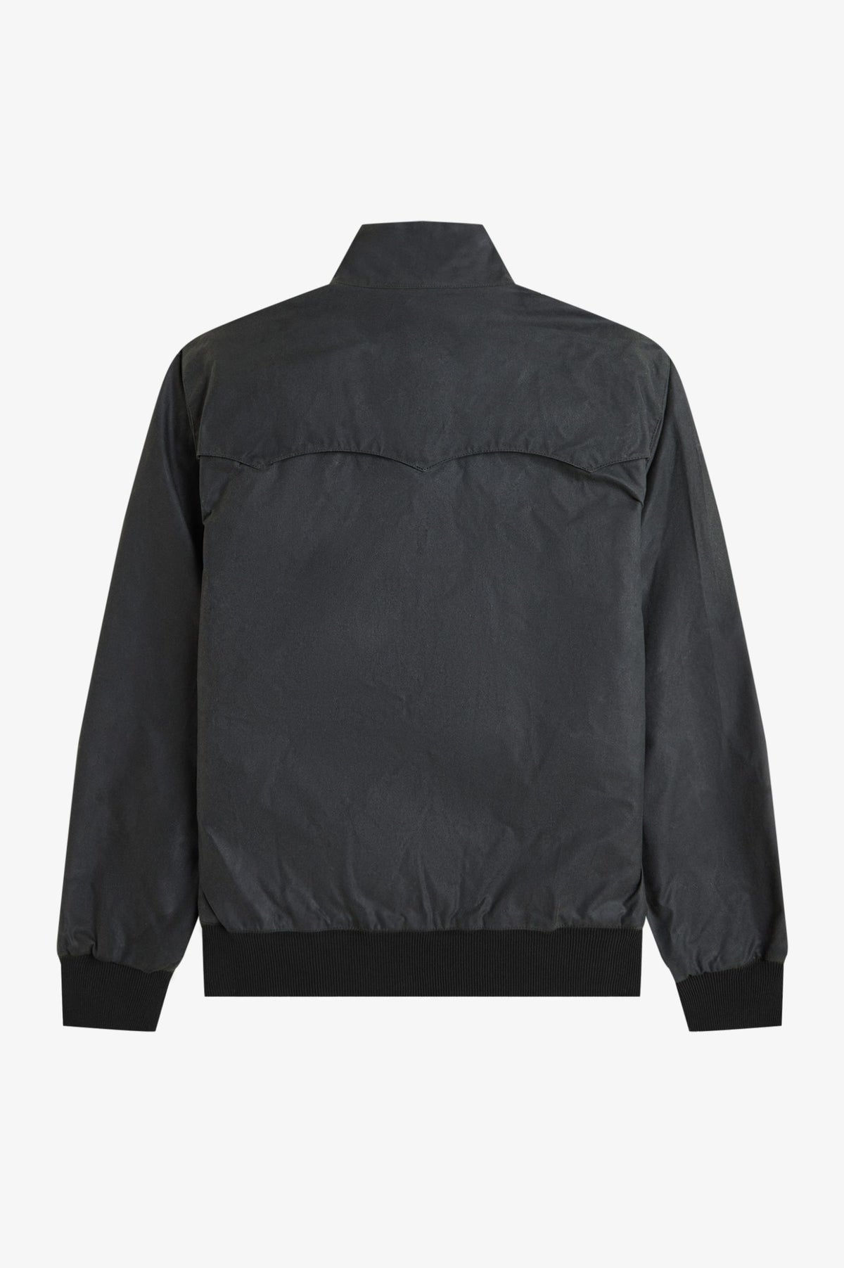 Waxed Cotton Blouson Jacket - Black