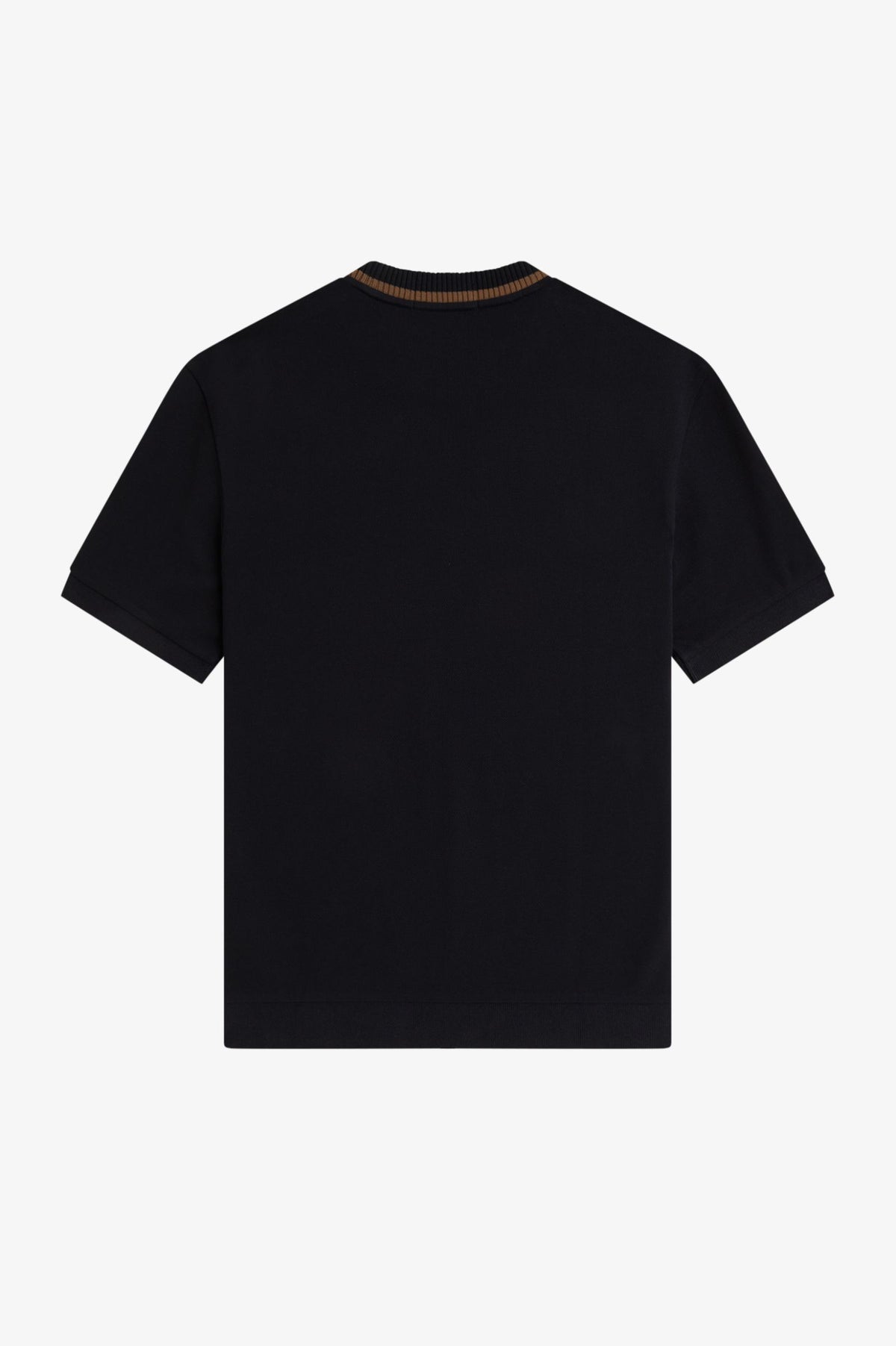 Piqué Crew Neck Tee - Black