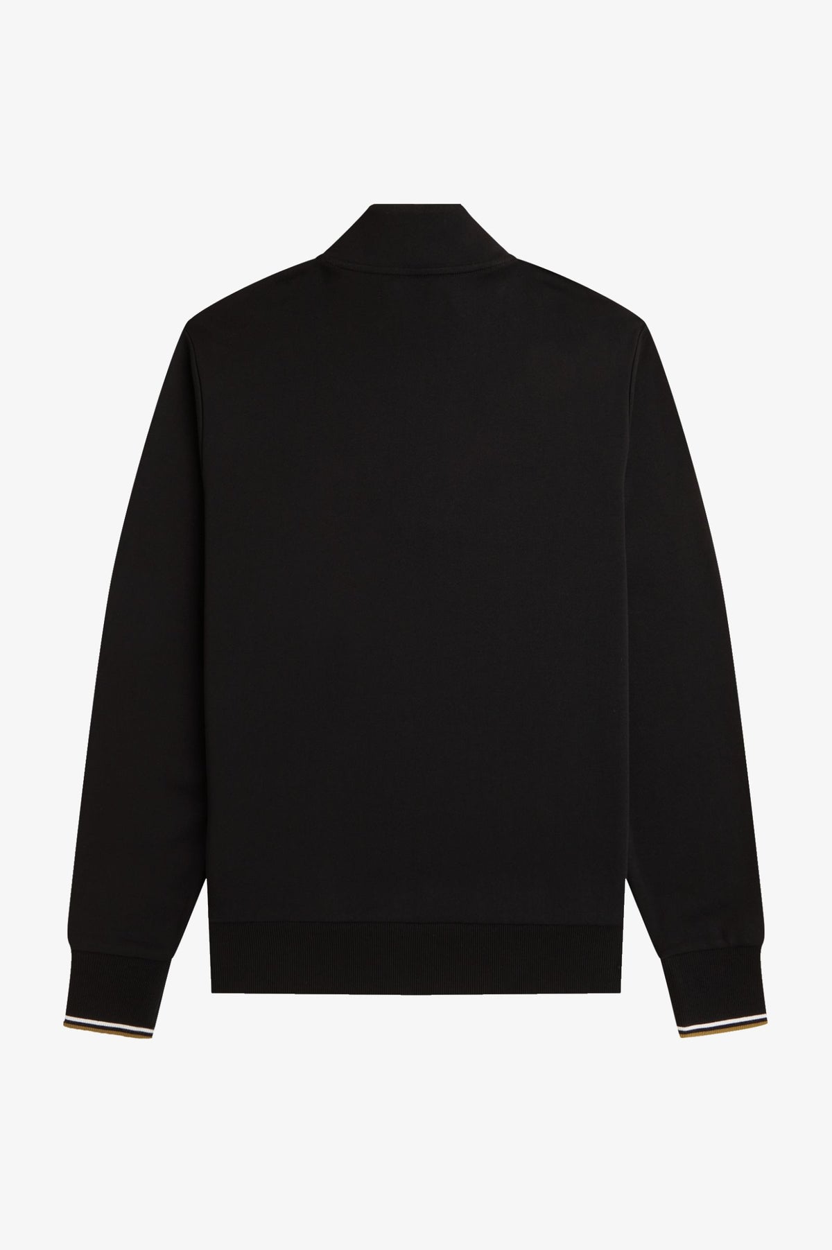 Cotton Half-Zip Sweat - Black / Snow White / Bronze