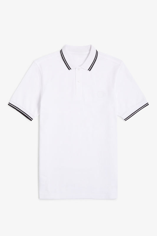 Adaptive Polo Shirt - White / Black / Black
