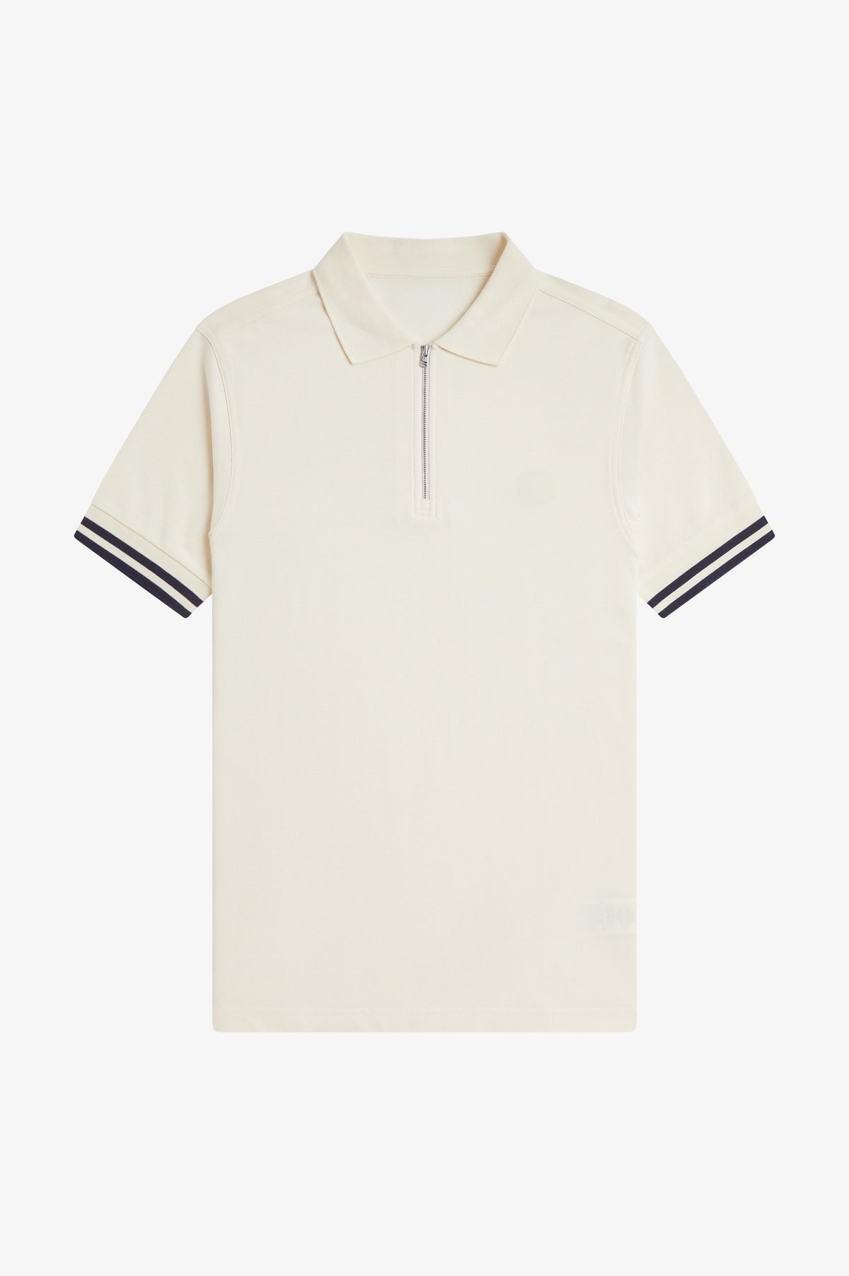 Bold Trim Polo Shirt - Ecru