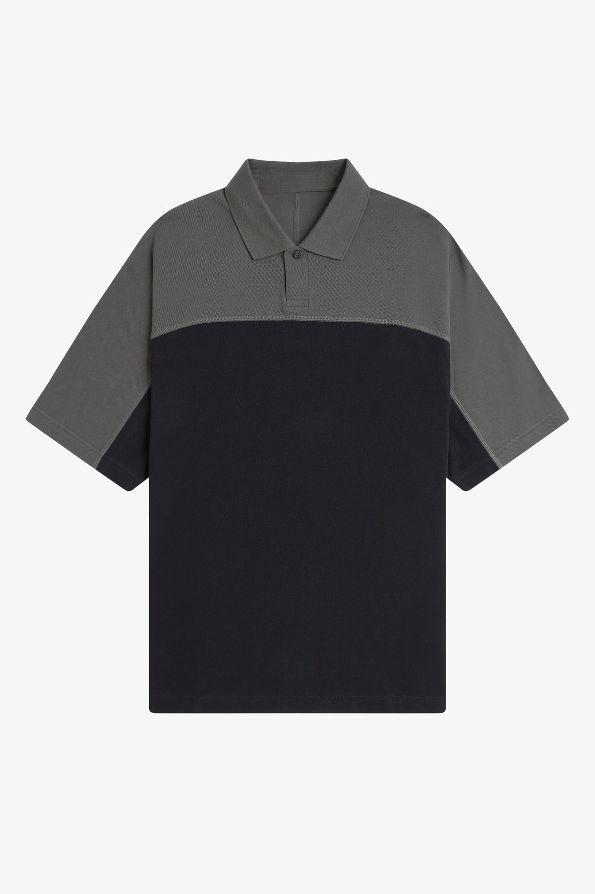 Colour Block Polo Shirt - Black