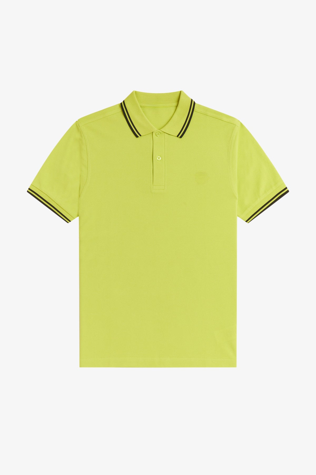 Contrast Collar Polo Shirt A100 - Citron / Black / Black