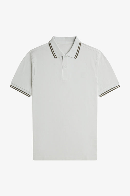 Contrast Collar Polo Shirt A100 - Slate / Forest Green / Forest Green