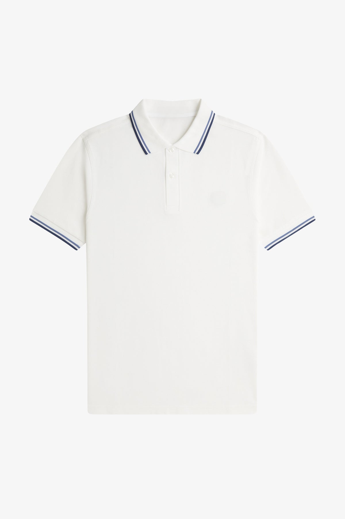 Contrast Collar Polo Shirt A100 - Snow White / Ace Blue / Mod Blue