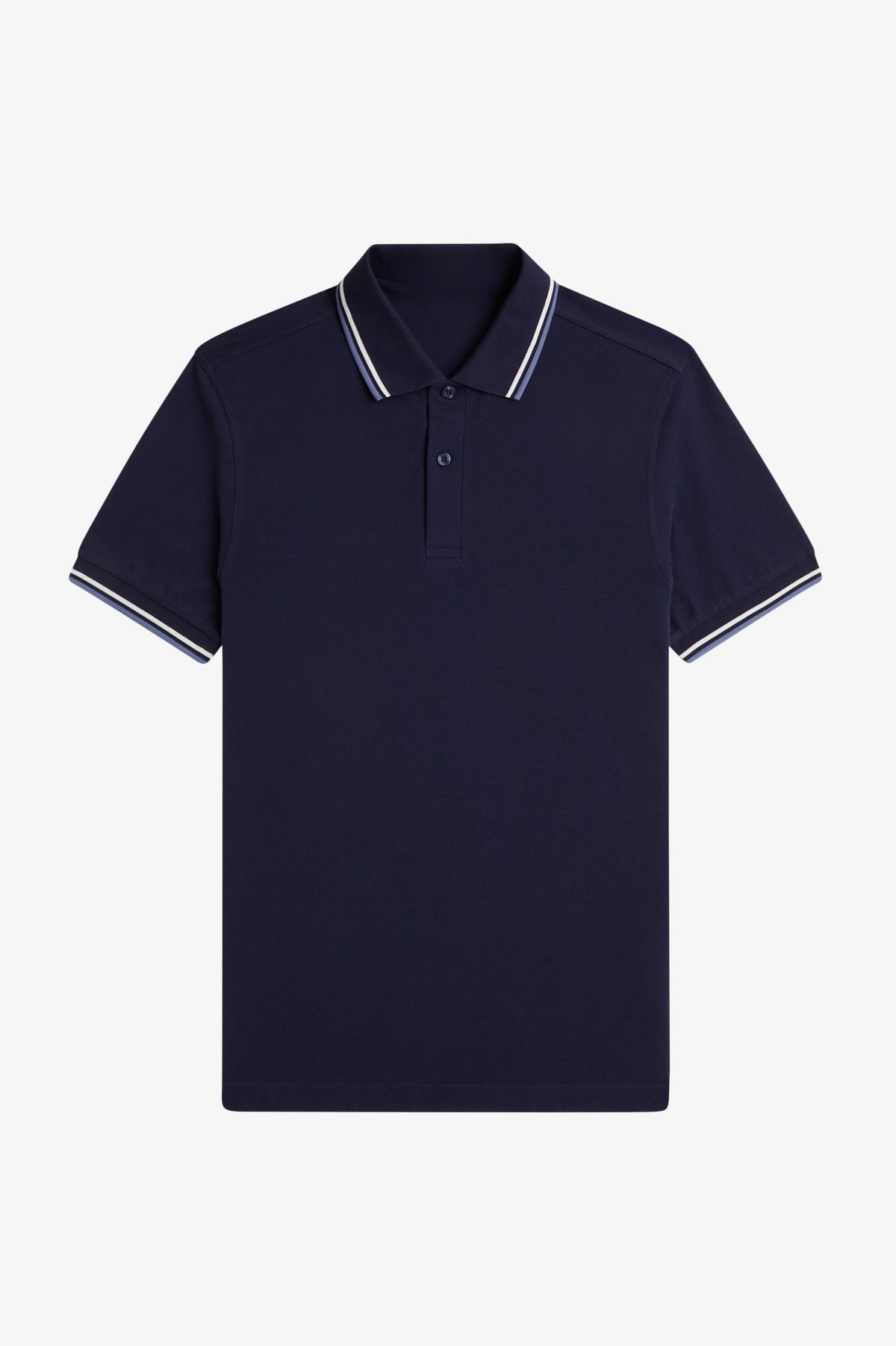Contrast Collar Polo Shirt A100 - Twilight Navy / Ecru / Ace Blue