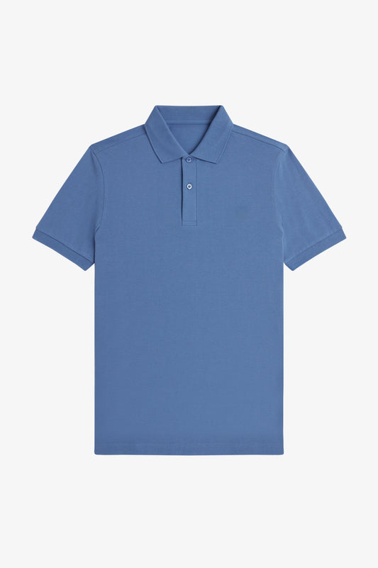 Contrast Trim Polo Shirt C100 - Ace Blue / Tennis Blue
