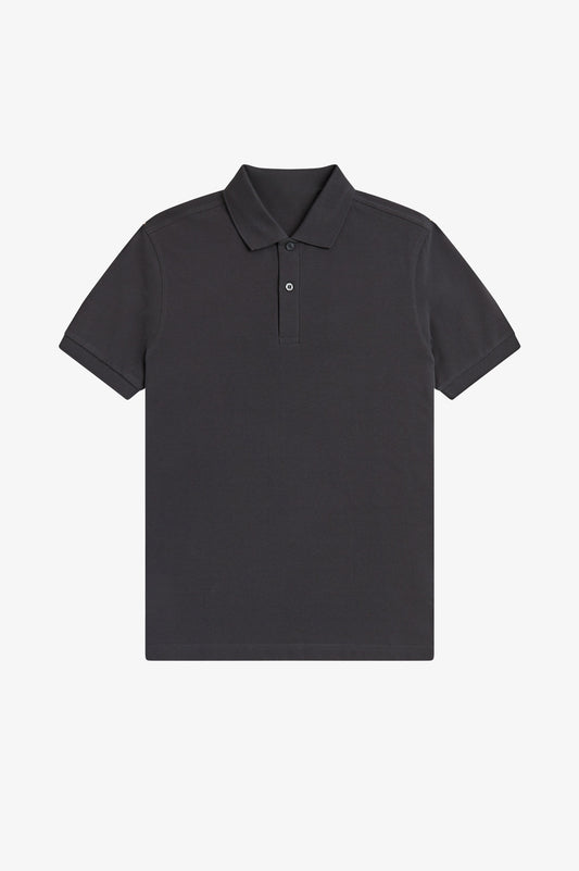 Contrast Trim Polo Shirt C100 - Anchor Grey / Light Ice