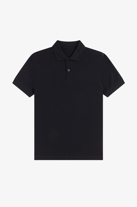 Contrast Trim Polo Shirt C100 - Black / Forest Green