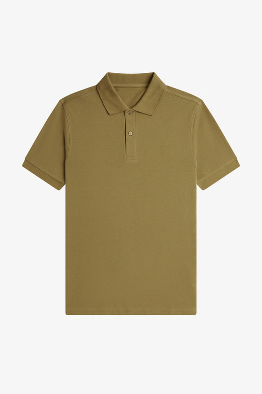 Contrast Trim Polo Shirt C100 - Bronze / Oxblood