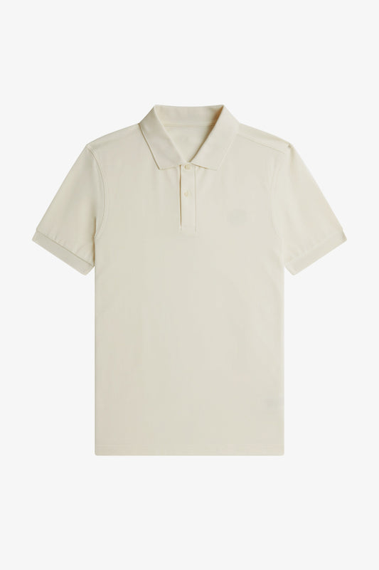 Contrast Trim Polo Shirt C100 - Ecru / Mod Blue