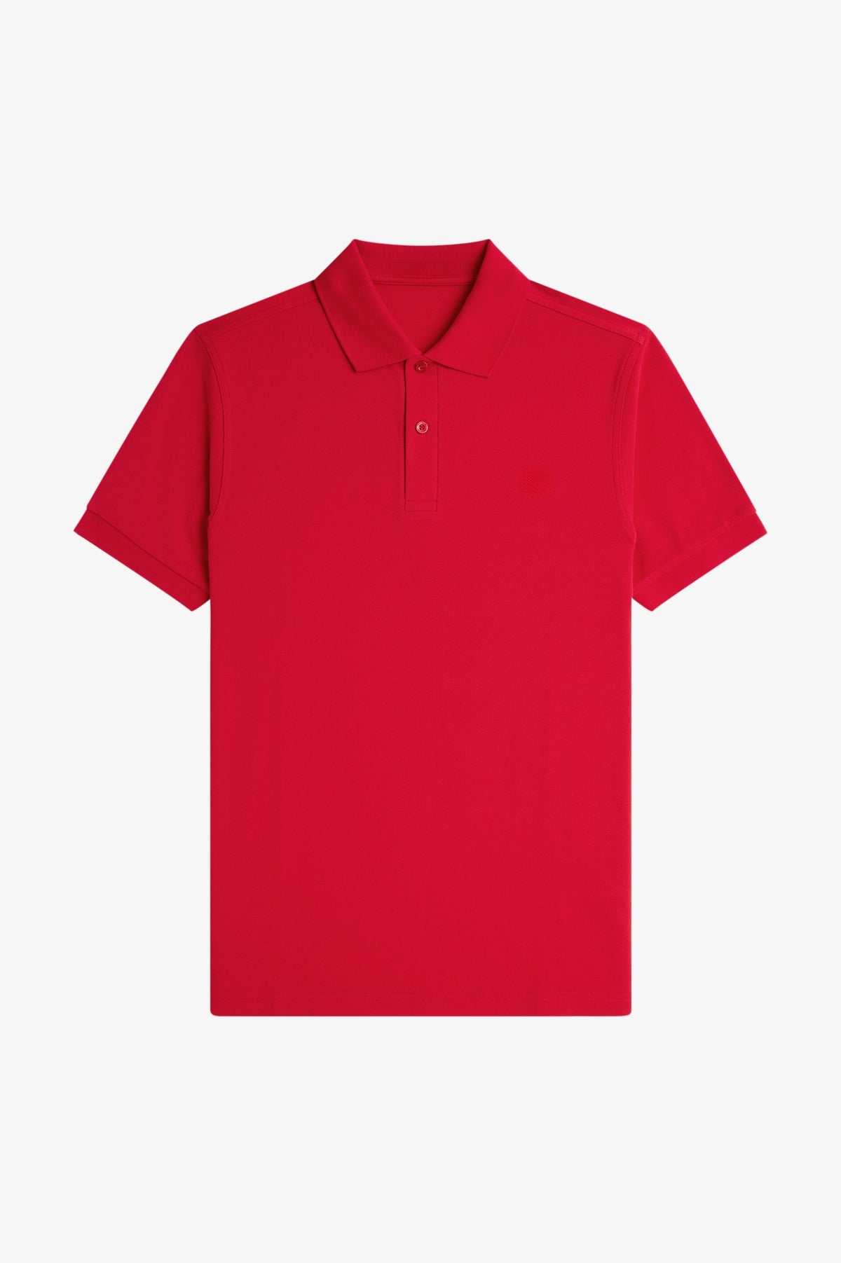 Contrast Trim Polo Shirt C100 - English Rose Red / Black