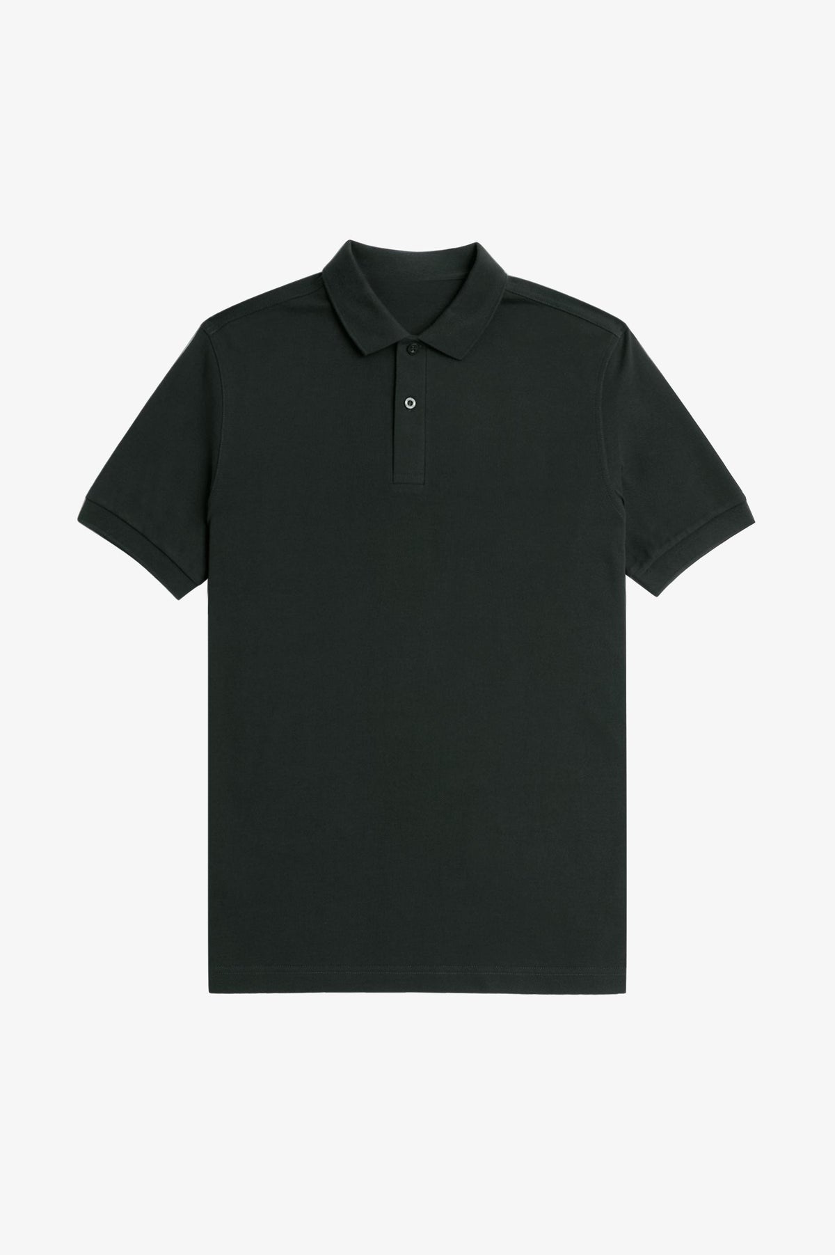 Contrast Trim Polo Shirt C100 - Night Green / Snow White