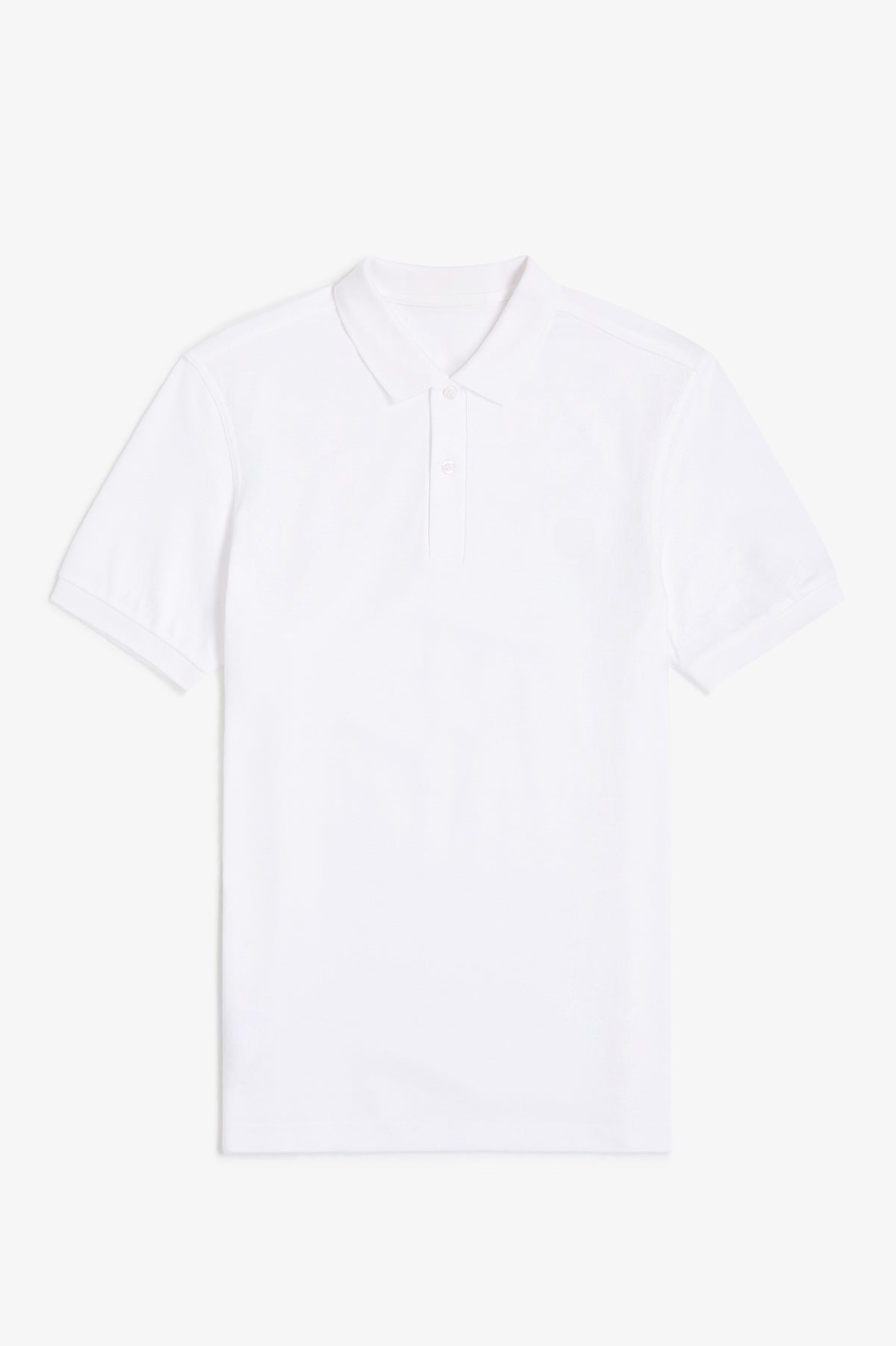 Contrast Trim Polo Shirt C100 - White / Navy