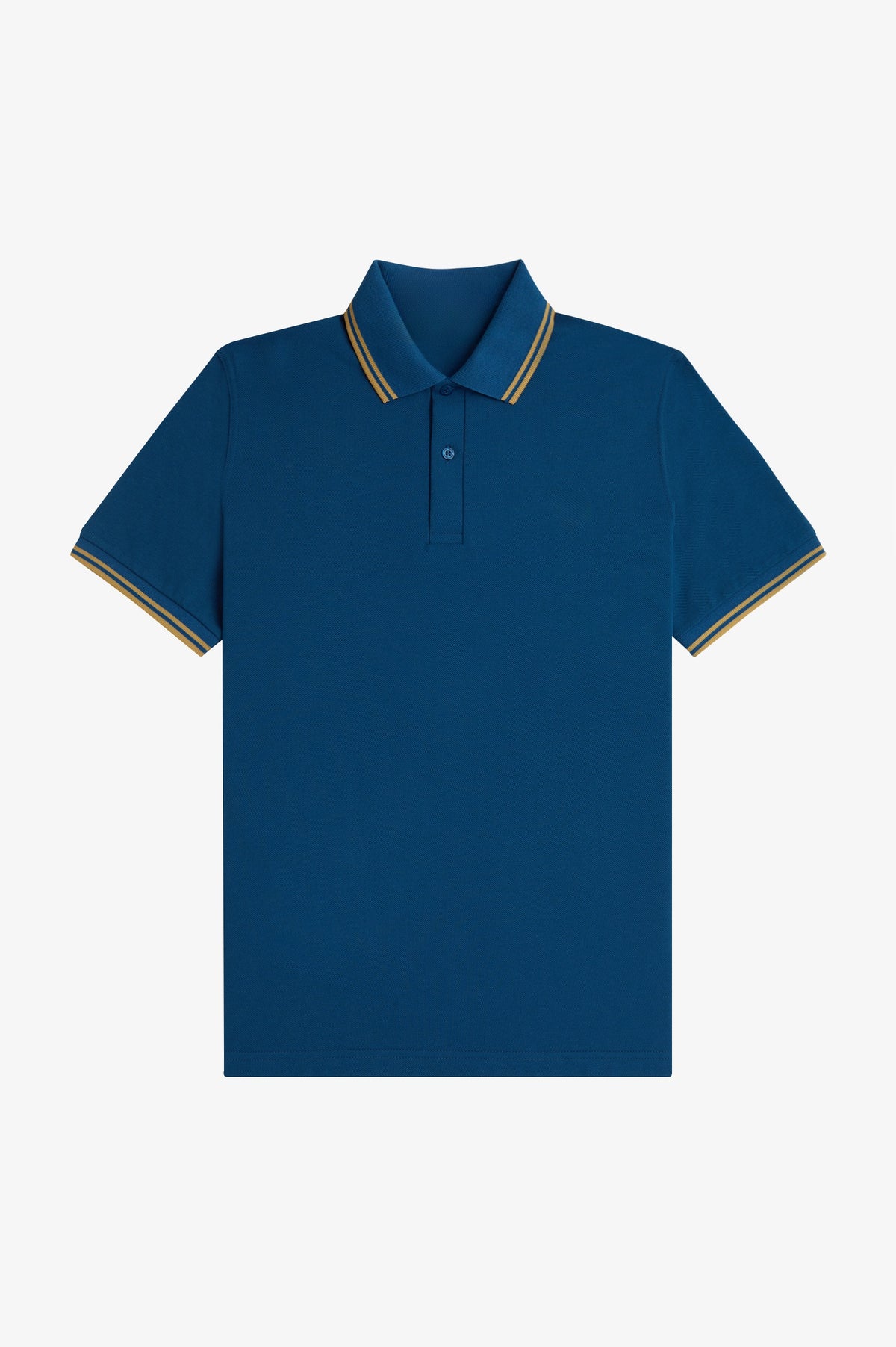 Heritage Contrast Collar Polo Shirt B100 - Royal Blue / Champagne / Champagne