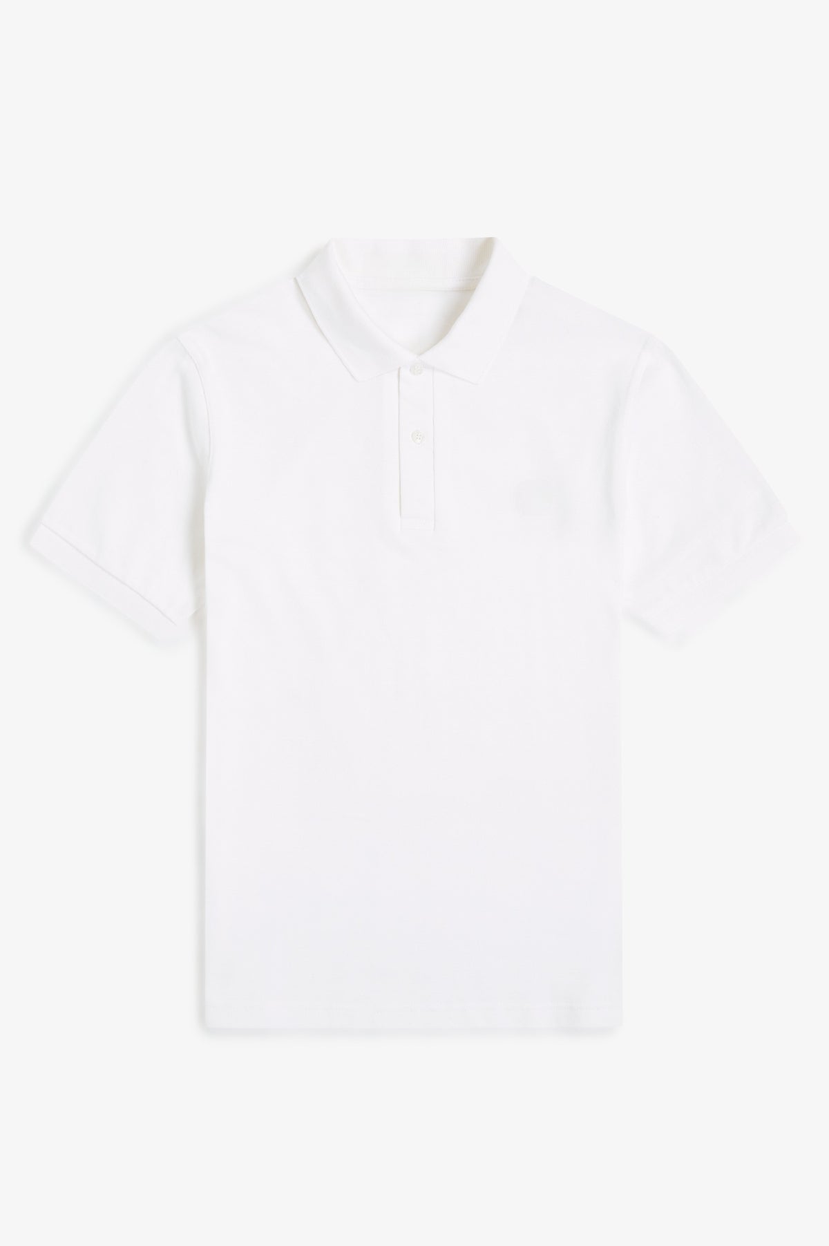 Made in England Contrast Collar Polo Shirt B200 - White / Navy