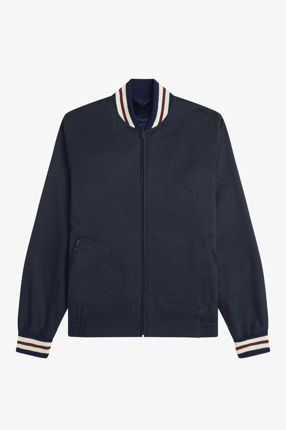 Twill Tennis Bomber Jacket - Navy
